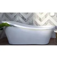 Casa Padrino Luxury Art Nouveau Bathtub White 170 x 80 x H. 70,5 cm - Vasca da bagno autoportante Retro Antique - Arredobagno