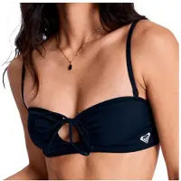 Roxy Women's SD Essentials Bandeau Parte superiore bikini Donna (XS, nero)