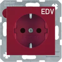 Berker 47238922 Presa SCHUKO con EHBS S.1 rosso glzd