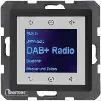 Berker Q.x Radio Touch DAB+ antracite vellutato