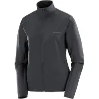 Salomon Women's Essential Lightwarm Hybrid Giacca in pile Donna (S, grigio)