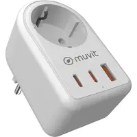 Muvit For Change Caricabatterie Da Parete Usb-a E Usb-c 20w