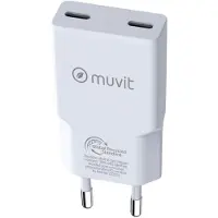 Muvit For Change Caricatore Da Muro Slim 2 Qc 3.0 Usb-c 18w