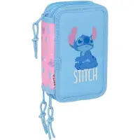 Disney Astuccio Stitch Bright 12.5x19.5x5.5 Cm Triple