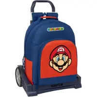 Safta Zaino Con Ruote Super Mario 20.1l 32x42x15 Cm
