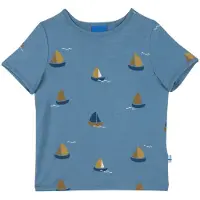 Finkid Kid's Ilta Sun T-shirt Bambini (80/90, blu)