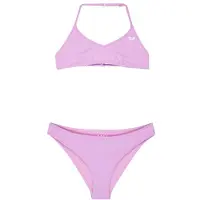 Roxy Kid's Solid Active RG Tri Bra Set Bikini Bambini (7 Years, fuchsia)