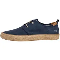 Pepe Jeans per uomo. PMS100009 Espadrillas Port Bay, blu navy (46), Tessuto, Basso, Stringhe, Casual