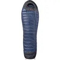 Pajak - Sacco a pelo in piuma 3 stagioni - Core 400 Navy in Pelle - Taglia Regular - Blu navy