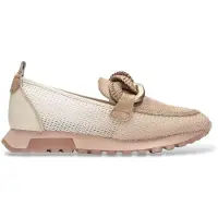 Hispanitas per donna. SHV264834 Scarpe da ginnastica marroni Oregon (41), Pelle, Beige, Basso, 1 a 3 cm, Nessuno, Casual