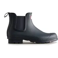 Hunter Boots Original Chelsea Stivali di gomma Uomo (45,5, blu)