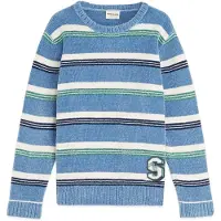 Scotch & Soda Boys Crewneck Sweater Faded Denim Taglia: L | Maglioni Outlet | Unisex | Blu