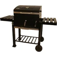 Patton Barbecue a carbonella C2 - Charcoal Chef XL - Griglia in ghisa 77x42 cm - Acciaio smaltato