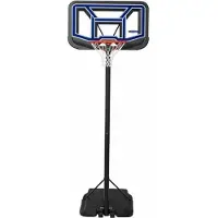 Colorbaby Canestro Da Basket Portatile In Policarbonato Regolabile In Altezza Per Tutta La Vita 230-305 Cm