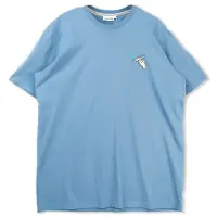 Lakor Mini Smoking Fish Hand T-Shirt T-shirt Uomo (M, blu)
