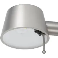 LUCANDE Applique Silka, 14 cm, nichel, flessibile, spina