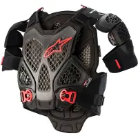 Alpinestars Protezione Torace A-6 Black Anthracite Red, Taglia: M/L