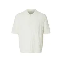 Selected Camicia Polo In Maglia Uomini Bianco XXL