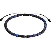 True Rebels Braccialetto blu scuro / nero