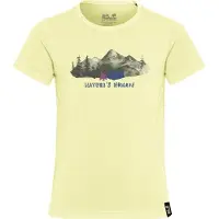 Jack Wolfskin Kid's Hiking Graphic T-Shirt Maglia funzionale Bambini (176, giallo)