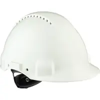 3M Casco di Sicurezza, Uvicator, regolazione a cricchetto, ventilazione, fascia di sudore in plastica, bianco, G3000NUV-VI
