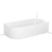 Bette BetteLux Oval V Silhouette Baignoires d'angle, 2 inclinaisons du dossier, installation dans le coin droit, 1850x850x450mm, 3436-000CELVS,Plus, 3436-000CELVS,Plus