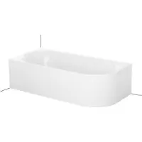 Bette BetteLux Oval IV Silhouette Baignoires d'angle, 2 inclinaisons du dossier, installation dans le coin gauche, 1750x800x450mm, 3425-000CERVS,Plus, 3425-000CERVS,Plus