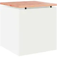 vidaXL Panchina da giardino bianca 40 x 40 x 43 cm