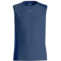 Ortovox 120 Cool Tec Fast Upward Top Maglia merino Uomo (XS, blu)