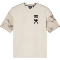 EA7 per ragazzo. 7B000283_AF12874 Maglietta beige con grafica (8Años= 130cm), Casual, Cotone, Manica corta, moda per bambini