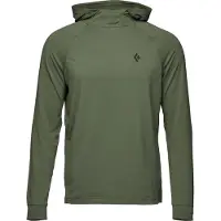 Black Diamond L/S Alpenglow Hoody Maglia a manica lunga Uomo (S, olivia)