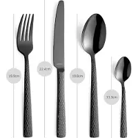 Amefa Felicity 3319, 24-pz, set di posate, nero