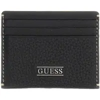 GUESS da uomo leather ID portacarte SMBOGSLEA25-BLA