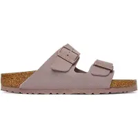 Birkenstock - Sandali con 2 passanti cintura e fibbia regolabile - Arizona Birkibuc Narrow Faded Purple per Donne in Pelle - Taglia 36 - Viola