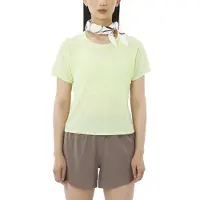 Salomon Women's SHKout Air Cropp S/S Tee Maglia da corsa Donna (M, verde)
