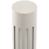 LINDBY Lampione a LED Fjorya, altezza 90 cm, grigio pietra, IP65