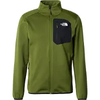 The North Face - Pile resistente con zip - M Crest Full Zip Jacket Woodland Green per Uomo in Poliestere Riciclato - Taglia L - Verde