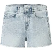 Name it Kid's Rose HW Mom Denim Shorts Jeans Bambini (110, grigio)