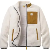 Passenger Trekker 2.0 Recycled Deep-Pile Sherpa Fleece Giacca in pile Uomo (XL, beige)