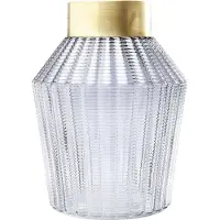 Kare Vaso Barfly, grigio, vetro, altezza 30 cm, soffiato a bocca