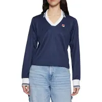 FILA Lawe Longsleeve Polo Black Iris Taglia: S | Maglie a manica lunga Outlet | Donna | Nero