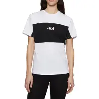 FILA Laarne Blocked Tee Bright White-black Taglia: XS | Maglie Sportivi Outlet | Donna | Bianco