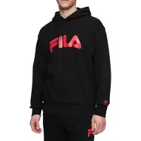 FILA Landogne Loose Hoodie Black-true Red Taglia: XS | Felpe con cappuccio Outlet | Uomo | Rosso