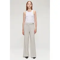 ZENGGI Jap Crepe Wide Leg Pants Greige Taglia: XS | Pantaloni da completo Outlet | Donna