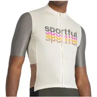 Sportful Supergiara 2 Logo Jersey Maglietta da ciclismo Uomo (XXL, grigio)