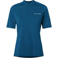 Vaude Bike Women's Qimsa Pro Half Zip Shirt Maglietta da ciclismo Donna (36, blu)
