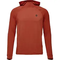 Black Diamond L/S Alpenglow Hoody Maglia a manica lunga Uomo (S, rosso)