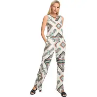 HEINE Tuta jumpsuit crema / turchese / arancione / nero
