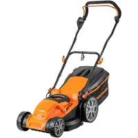 Lawnmaster Tosaerba elettrico da 1800 W, larghezza di taglio 40 cm, 6 livelli di regolazione dell'altezza di taglio (20-70 mm), cesto di raccolta da 42 L, modello MEB1840M
