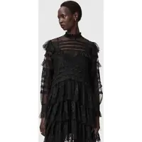 AllSaints Cavarly Ls Maxi Dres Lace Black Taglia: 12 | Maxi abiti Outlet | Donna | Nero